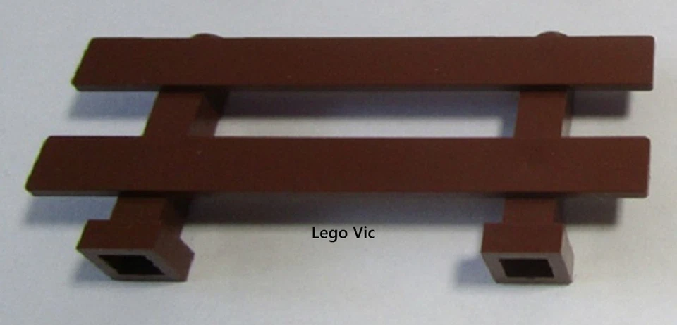Lego 6079 Fence Reddish Brown Barrière City Farm 7684 7637 Ninjago 2508 MOC B7 - Photo 1/1