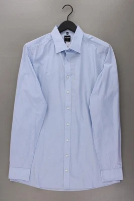 ⭐ Olymp camicetta per uomo taglia Hemdgröße 44, XL, 54 rigato blu di cotone ⭐ - Immagine 1 di 4