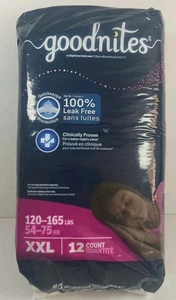 Mädchen Goodnights Nachtunterwäsche, Größe XXL (120-165+ Lbs), 12er Pack - Bild 1 von 5