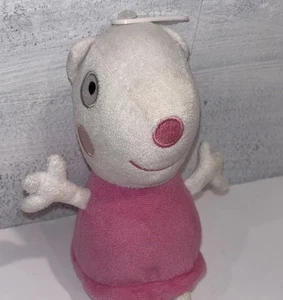 Peppa Pig Freund Suzy Schaf 8 Zoll lustiges Plüsch-Anhängeetikett Stofftier Kind Nick Jr - Bild 1 von 7
