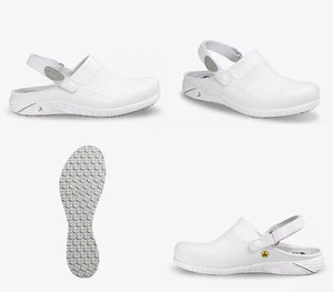 Zoccoli scarpe da infermiere scarpe da lavoro scarpe da medico scarpe da infermiera Safety Jogger bianche - Foto 1 di 5