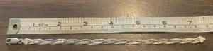925 Braided Bracelet Italy 7.5" - Imagen 1 de 3