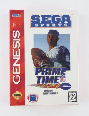 Prime Time NFL Starring Deion Sanders Sega Genesis NEW SEALED - Image 1 of 4