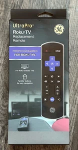 GE UltraPro Roku TV Replacement Remote 66814 for Roku NEW - Picture 1 of 3