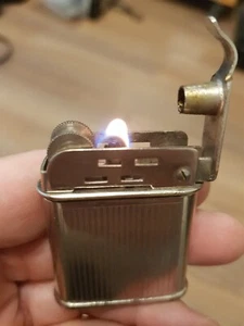 Vintage METEOR Petrol Lighter – Cycles SYLLA Ad – Working – France 1950s - Picture 1 of 12