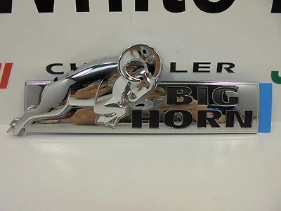 08-22 Dodge Ram 1500 2500 3500 nuevo cromo Big Horn emblema placa de identificación Mopar OEM Foto 1 de 3