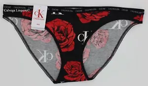Bikini nuovo con etichette Calvin Klein QD3785 ""cK One"" logo cotone basso nero/rose (641) - Foto 1 di 5