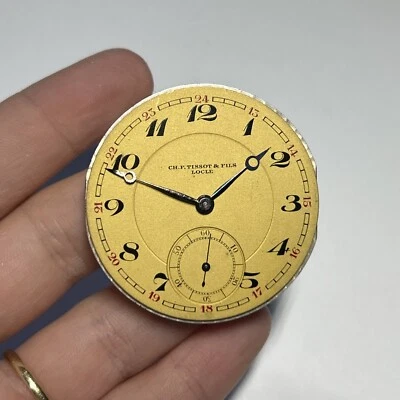 CH.F. TISSOT & Fils Full Jewels Men’s Pocketwatch Movement - Image 1 of 2