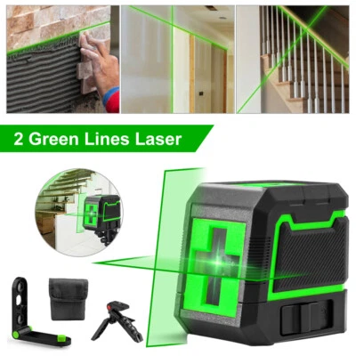 Laser Level Self-Leveling Cross Line Laser Green Line Measure Battery Operated - Image 1 of 4