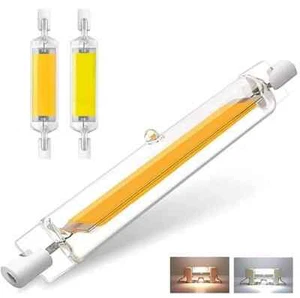 R7S LED Lamp COB LED 118mm 78mm Glass Tube 10W 20W Lamp Replace Halogen Bulb - Picture 1 of 14