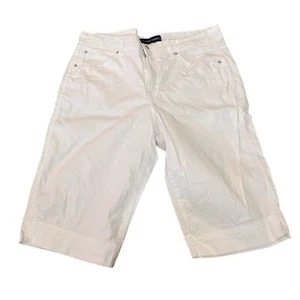 Bandolinoblu Women’s Capri Pants High-Rise Relaxed Straight Cotton White 14 - Picture 1 of 6