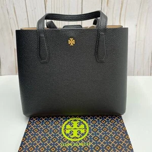 TORY BURCH BLAKE SMALL TOTE 85985 BLACK Pebbled Leather - Picture 1 of 11