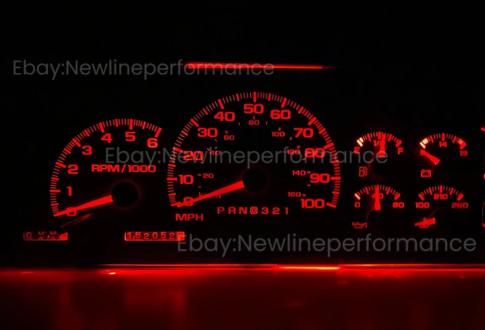 Red Cluster LED Bulb Kit for GMC GM C1500 K1500 Suburban Yukon 1995-1998 - Image 1 of 1