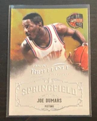 2012-13 Panini Brilliance JOE DUMARS Springfield Insert #22 Pistons - Image 1 of 2