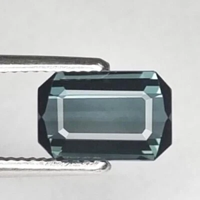 TWINKLING !!! 1.10 CTS.NATURAL  OCTAGON EMERALD CUT BLUE TOURMALINE / INDICOLITE - Image 1 of 4