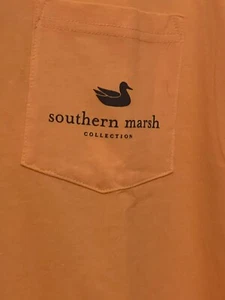 Southern Marsh Sz Med Long Sleeve T Shirt Orange “Cocktail Collection” NWT Mens - Picture 1 of 6