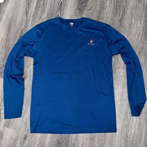 Men's SPYDER Green Blue Shirt XL Long Sleeve -Very Soft - Picture 1 of 3