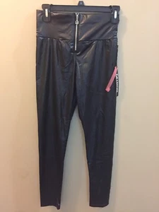 Leggings Esti Couture Mujer M Negro Cuero Sintético Cintura Alta Yoga Ejercicio Pantalón - Imagen 1 de 3