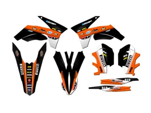 2012-2013 EXC RICOCHET Orange Senge Graphics Kit Compatible with KTM - Foto 1 di 4