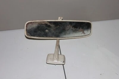 OEM 1969-1974 Volvo 144, 145 Tan Rear View Mirror & Mounting Plate - Image 1 of 4