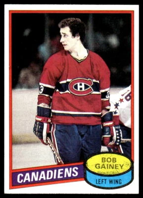 1980-81 Topps #58 Bob Gainey Montreal Canadiens Hockey Card - Image 1 of 2