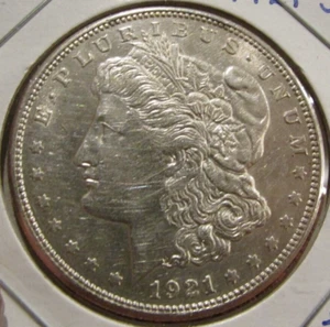 1921-S Morgan Dollar 90% Silbermünze - 104 Years Old San Francisco Mint #5 - Bild 1 von 2