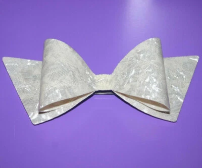 Clip de pelo de plástico extra grande de gran tamaño con cinta de moño nuevo hecho en Francia Foto 1 de 4