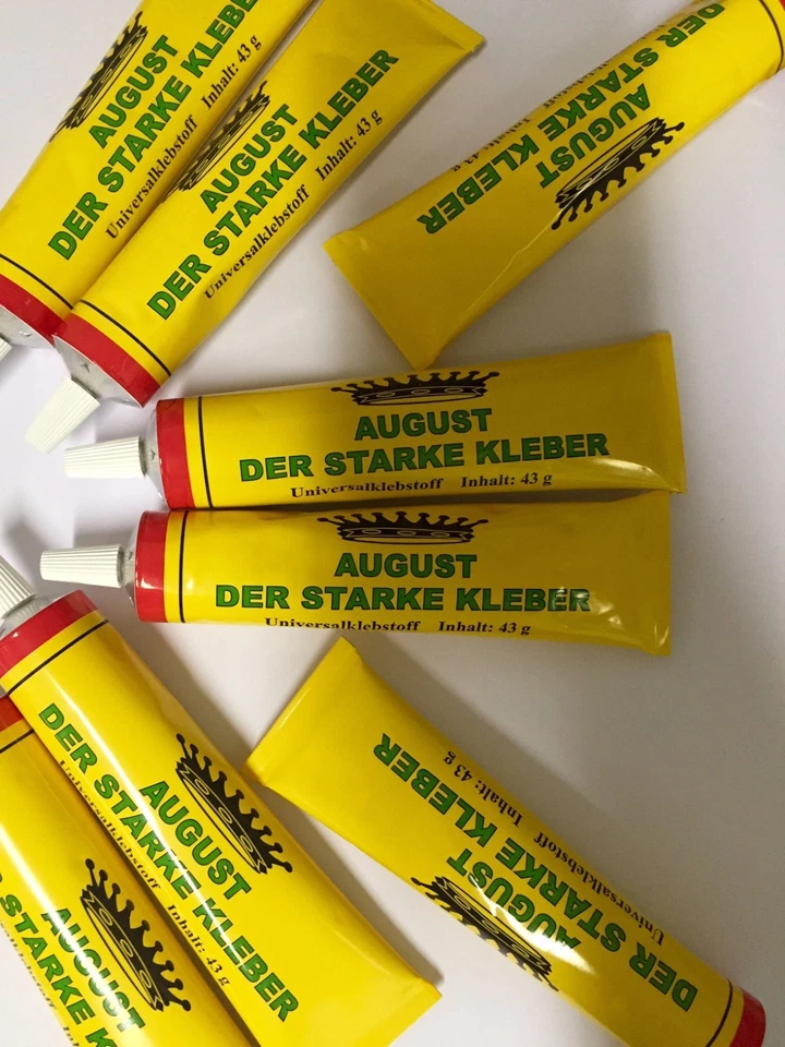 90x 43 g Kleber August, Bastelkleber, Universalkleber, Werkkleber, Holzkleber  H - Bild 1 von 1