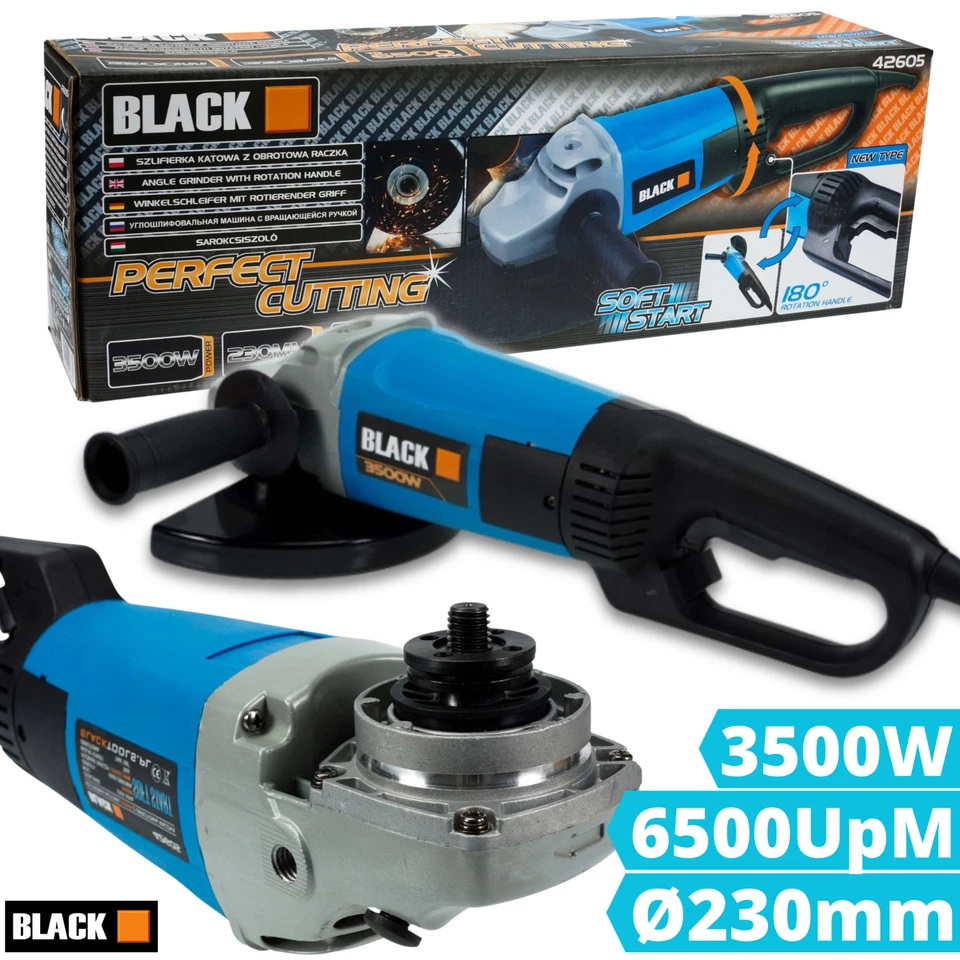 Winkelschleifer Trennschleifer 230 mm Schleifgerät Schleifen Zusatzgriff 3500W - Bild 1 von 4