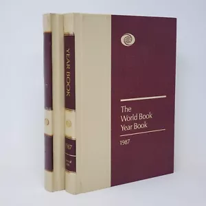 Set of 2 The World Book 1987 Year Book (Events of 1986) Science Year Book - Picture 1 of 12