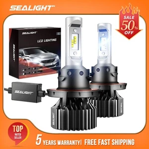 SEALIGHT X1 H13/9008 Super Bright White LED Headlight Bulbs High/Low Beam 2Pcs - Picture 1 of 14