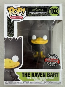 The Raven Bart 1032 ~ The Simpsons ~ Funko Pop Vinyl ~ NEAR MINT+ FREE PROTECTOR - Picture 1 of 6