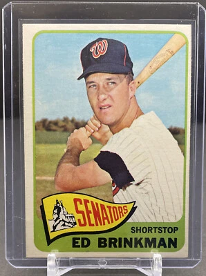 Béisbol 1965 Topps MLB #417 Ed Brinkman Washington Senators Excelente Foto 1 de 2