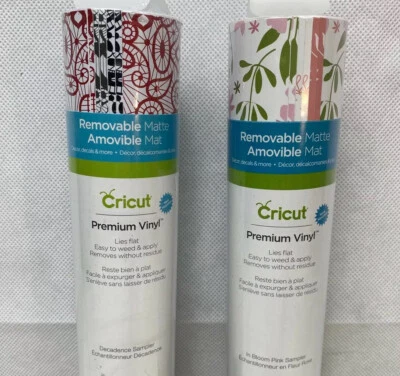 2 Cricut Removable Matte Premium Vinyl 6 12x12 Sheets Ea In Blossom & Decadence - Image 1 of 4
