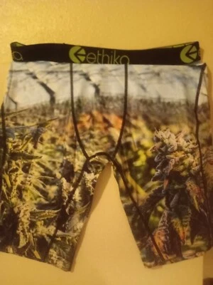 RARO Ethika Purple Bud Greenhouse Masculino Tamanho M Boxers 420 Cannabis High Times - Imagem 1 de 2
