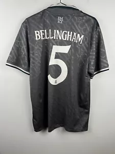 Adidas Real Madrid 2024 2025 Third Champions League #5 Bellingham Shirt Jersey - Picture 1 of 9