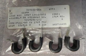 (LOT OF 10) - PN# 339333-6 , 339333-006 - CLAMP, LOOP - Picture 1 of 3