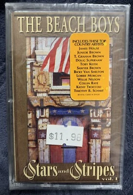 Beach Boys Stars And Stripes Vol 1 Sealed Cassette 1996 Toby Keith Willie Nelson - Image 1 of 4