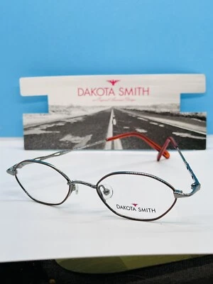 Armação de óculos Dakota Smith marrom marmelada 47-19-140 oval aro completo metal novo - Imagem 1 de 4