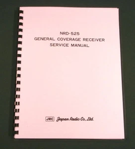 JRC NRD-525 Service Manual: w/ 11"X17" Schematics & Protective Covers! - Photo 1/1
