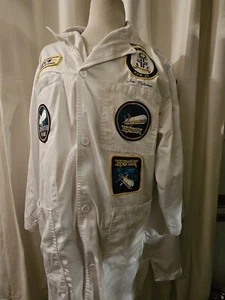 US Navy LAB Coat UNIFORM XXL 52 With Vintage Boeing Patches Harpoon Etc Read - Picture 1 of 15