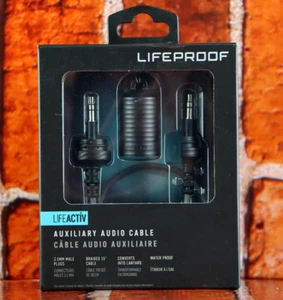 Lifeproof LifeActiv 15" Braided Auxiliary Audio Cable IP67 Water Proof - Picture 1 of 3