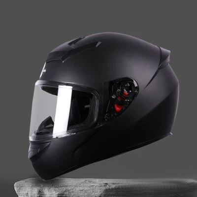 HATJ Integralhelm Matt schwarz Motorradhelm Motorradhelm Sturzhelm Rollerhelm M L XL