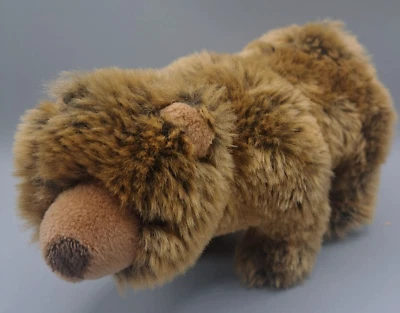Unipak Grizzly Bear Standing Soft Plush Stuffed Animal Toy Brown 8 x 5 inch - Image 1 of 4