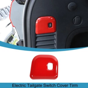 Red Electric Tailgate Switch Cover Trim Sticker for Jeep Grand Cherokee 2011-20 - Picture 1 of 12