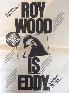ROY WOOD Original EDDY & THE FALCONS Vintage Werbung, Poster, Ad WIZZARD - Bild 1 von 2