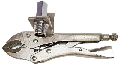 Workman QRVG1 CB Quick Release Locking Vice Grip Antenna Mount w/ SO-239 Stud - Image 1 of 4