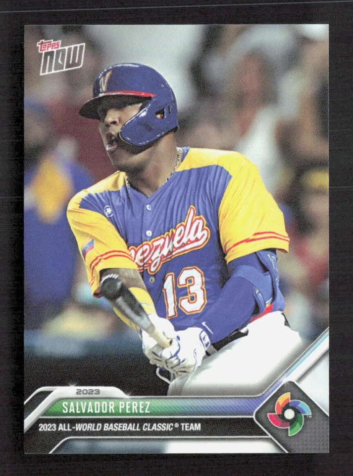2023 TOPPS NOW CARD ALL-WORLD BASEBALL CLASSIC TEAM CARD SALVADOR PEREZ #WBCA-10 - Image 1 of 2