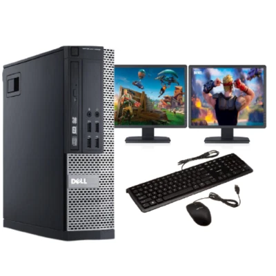 ULTRA FAST Gaming PC Bundle Intel Core i7 8GB 1TB GT730 DUAL SCREEN Windows 10 - Image 1 of 4