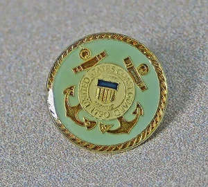 Distintivo spilla smaltata vintage Guardia Costiera degli Stati Uniti - Foto 1 di 5
